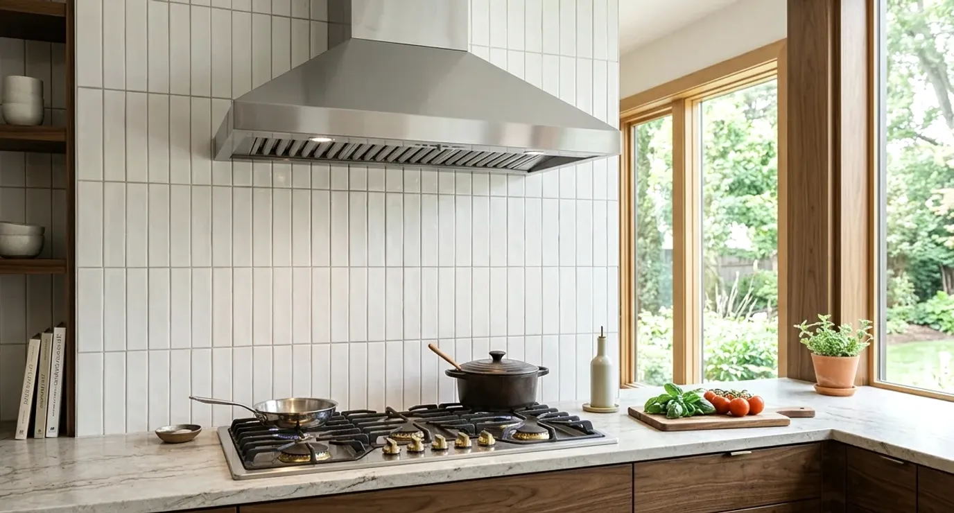 A cooktop area blocked off during a kitchen remodel with cabinets still in place beside it